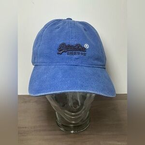 SUPERDRY Vintage Embroidered Blue Logo‎ Cap in Cotton OS Unisex